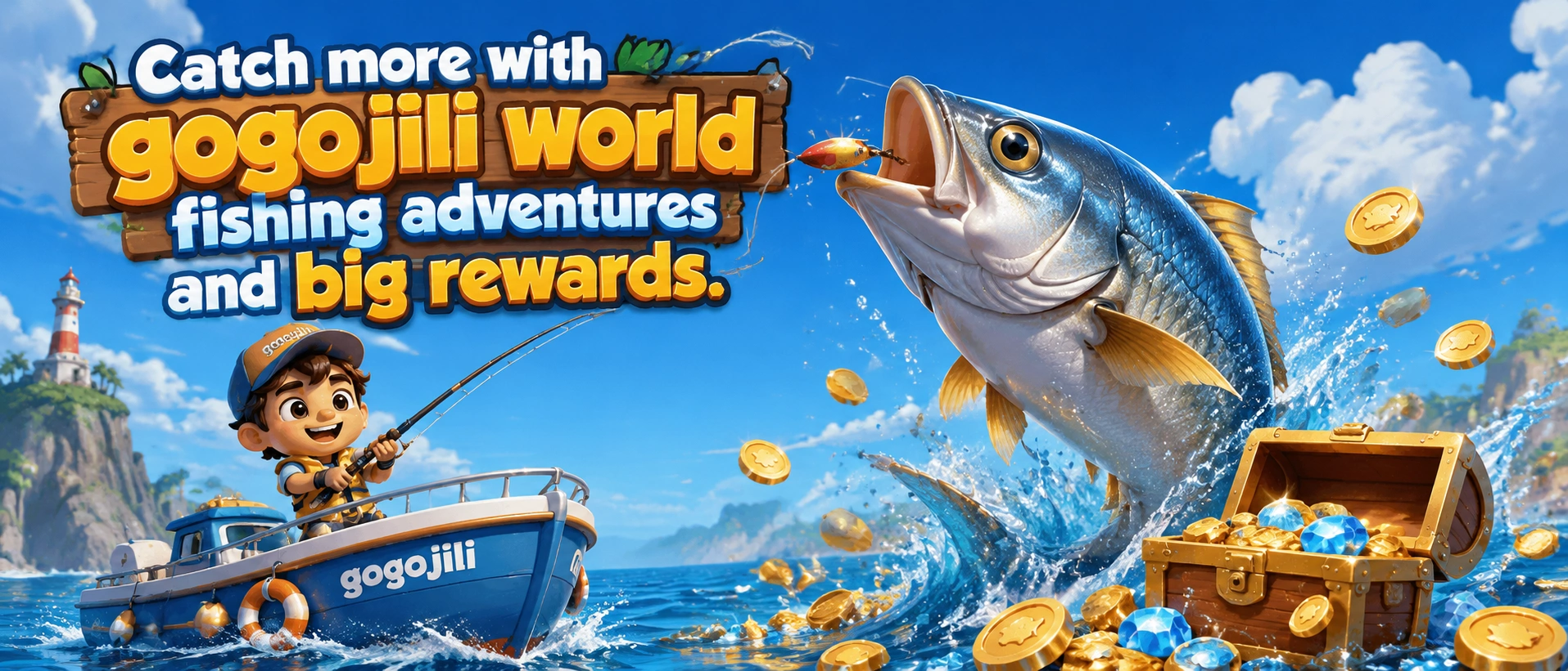 Fishing game room interface on mobile
