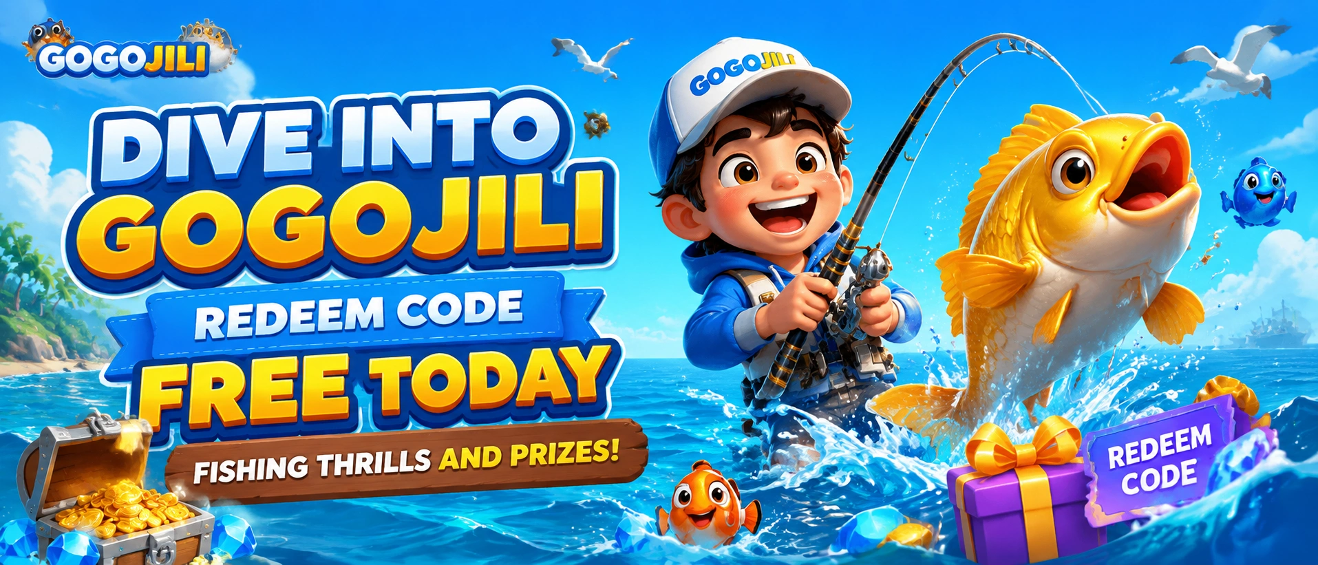 Arcade fishing game visual