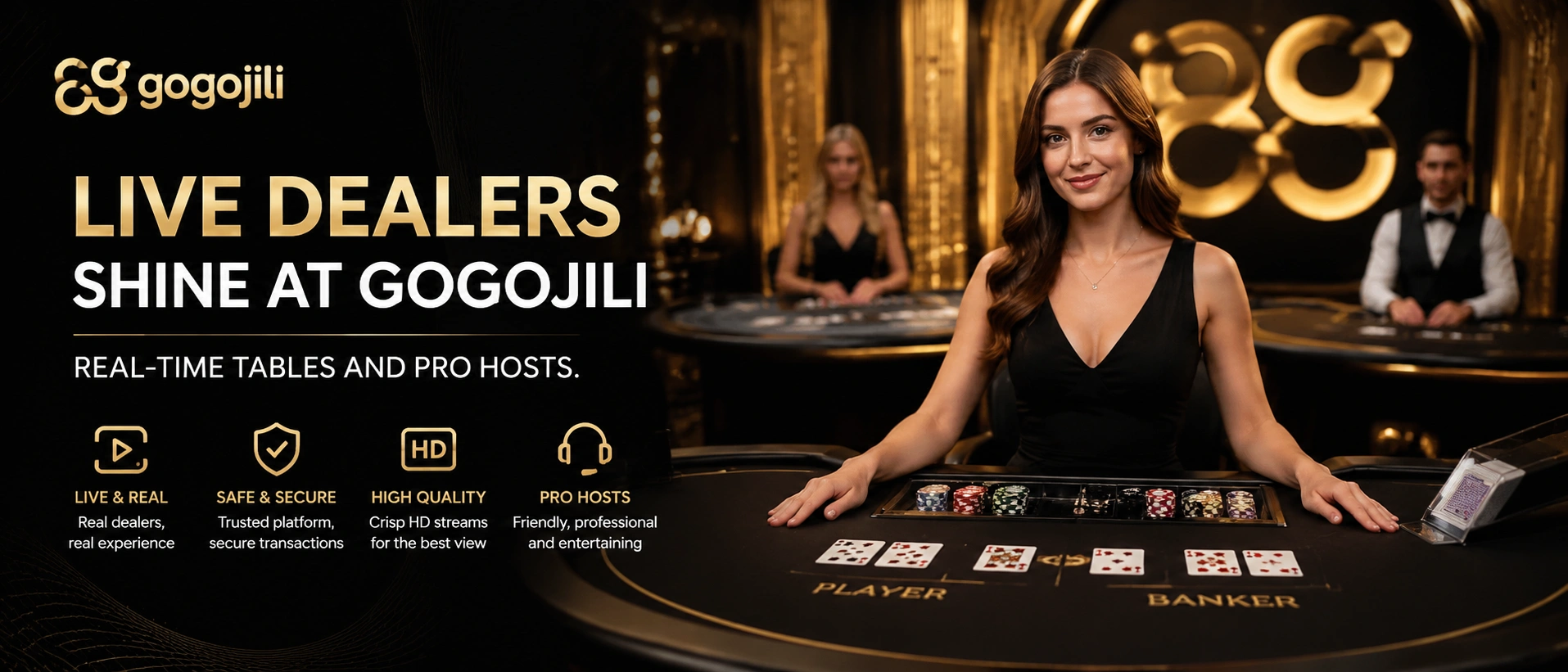 Live casino table preview