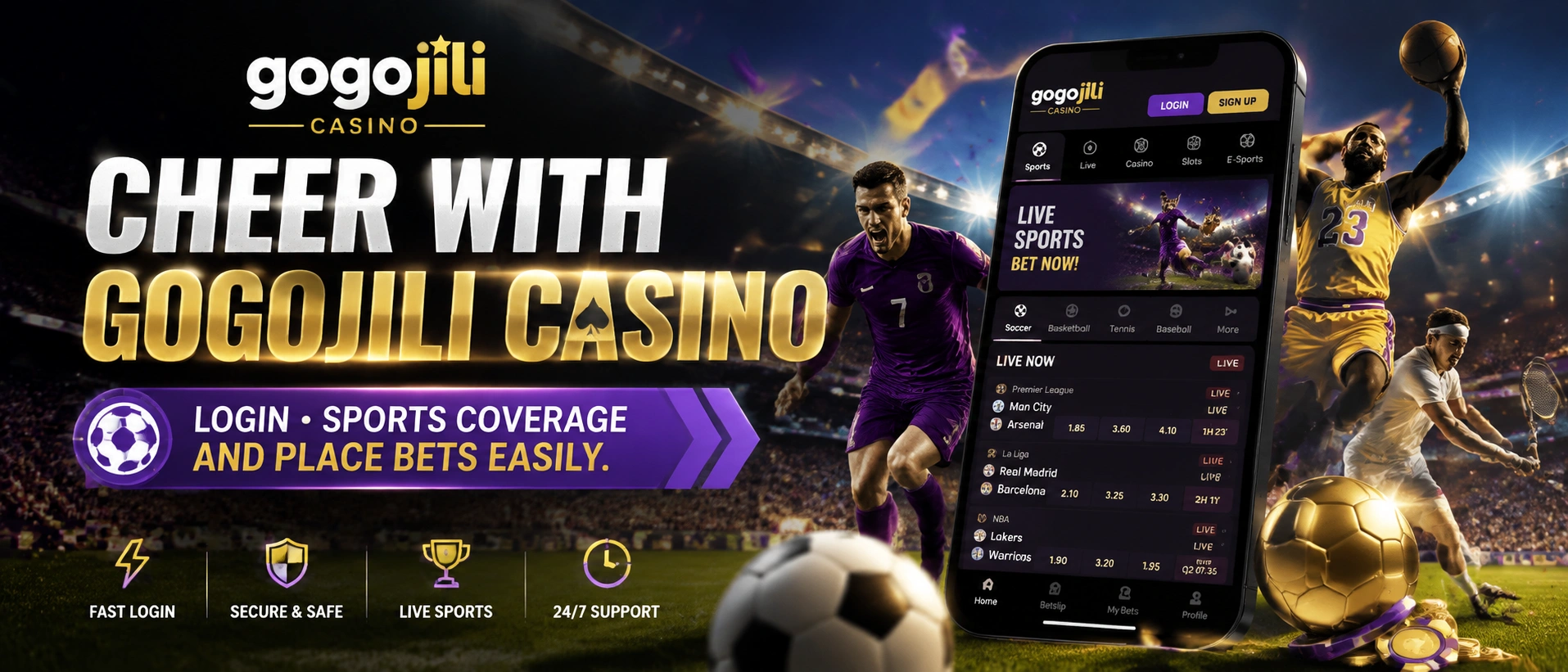 GOGOJILI sports promotion style visual